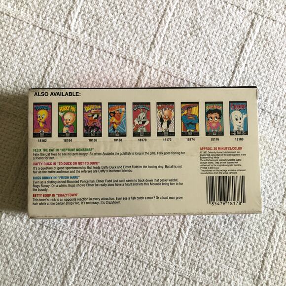 Felix The Cat Cartoon Classics VHS Brand New Factory Sealed Unicon Release 1992 - Picture 2 of 6